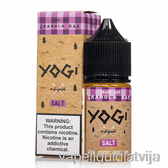 Vīnogu Ievārījums Granola Batoniņš - Yogi Salts E-šķidrums - 30ml 35mg Vape šķidrums